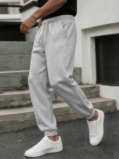 Pantaloni da jogging uomo taglio dritto stile urbano per sport e relax