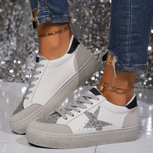 Casual sneakers voor dames met veters, stedelijke stijl voor dagelijks gebruik