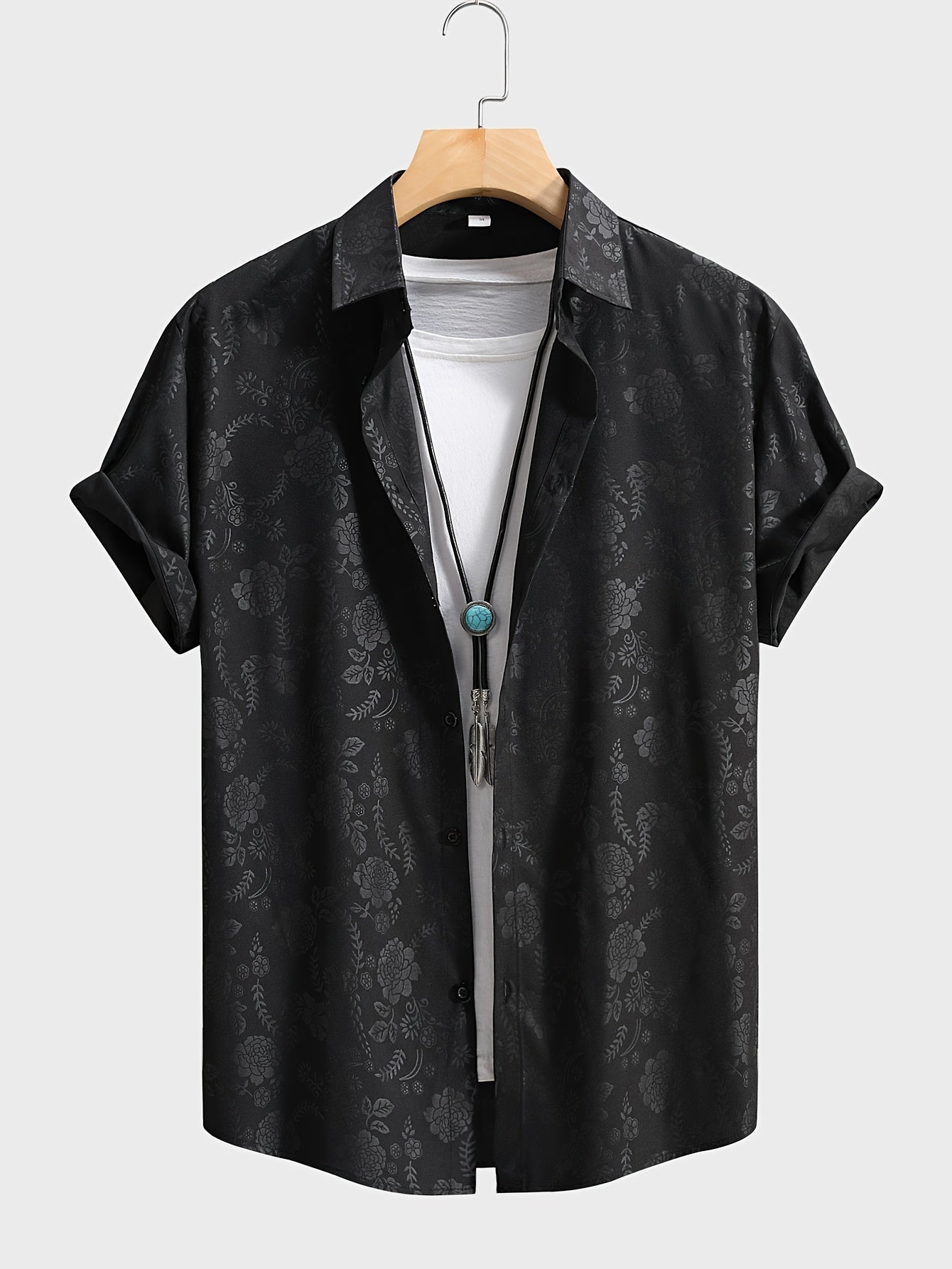 Chemise à motifs floraux style décontracté pour homme – Idéale pour la ville et les sorties tendance