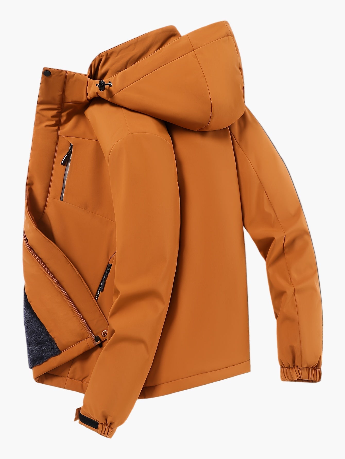 Veste de randonnée imperméable à capuche pour homme – Style sportif et urbain, idéale pour l’extérieur