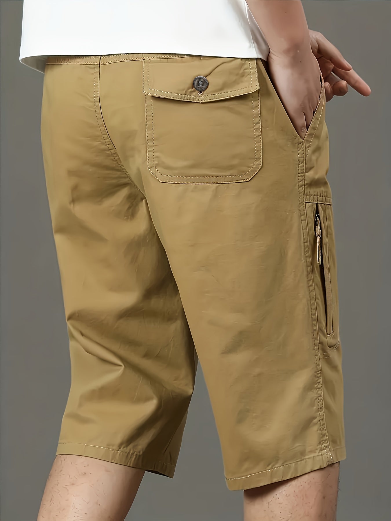 Short bermuda décontracté pour homme style outdoor avec poches zippées - idéal quotidien et loisirs