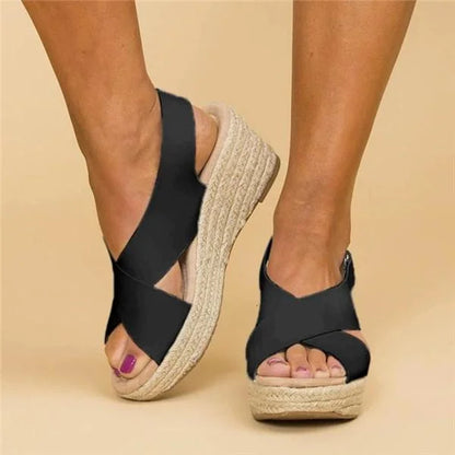 Ortopediske kilehæl-sandaler for kvinner – Moderne stil, daglig komfort, ideell for sommer