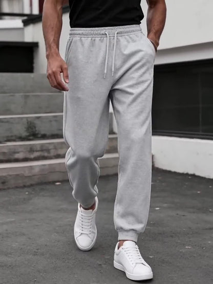 Pantaloni da jogging uomo taglio dritto stile urbano per sport e relax