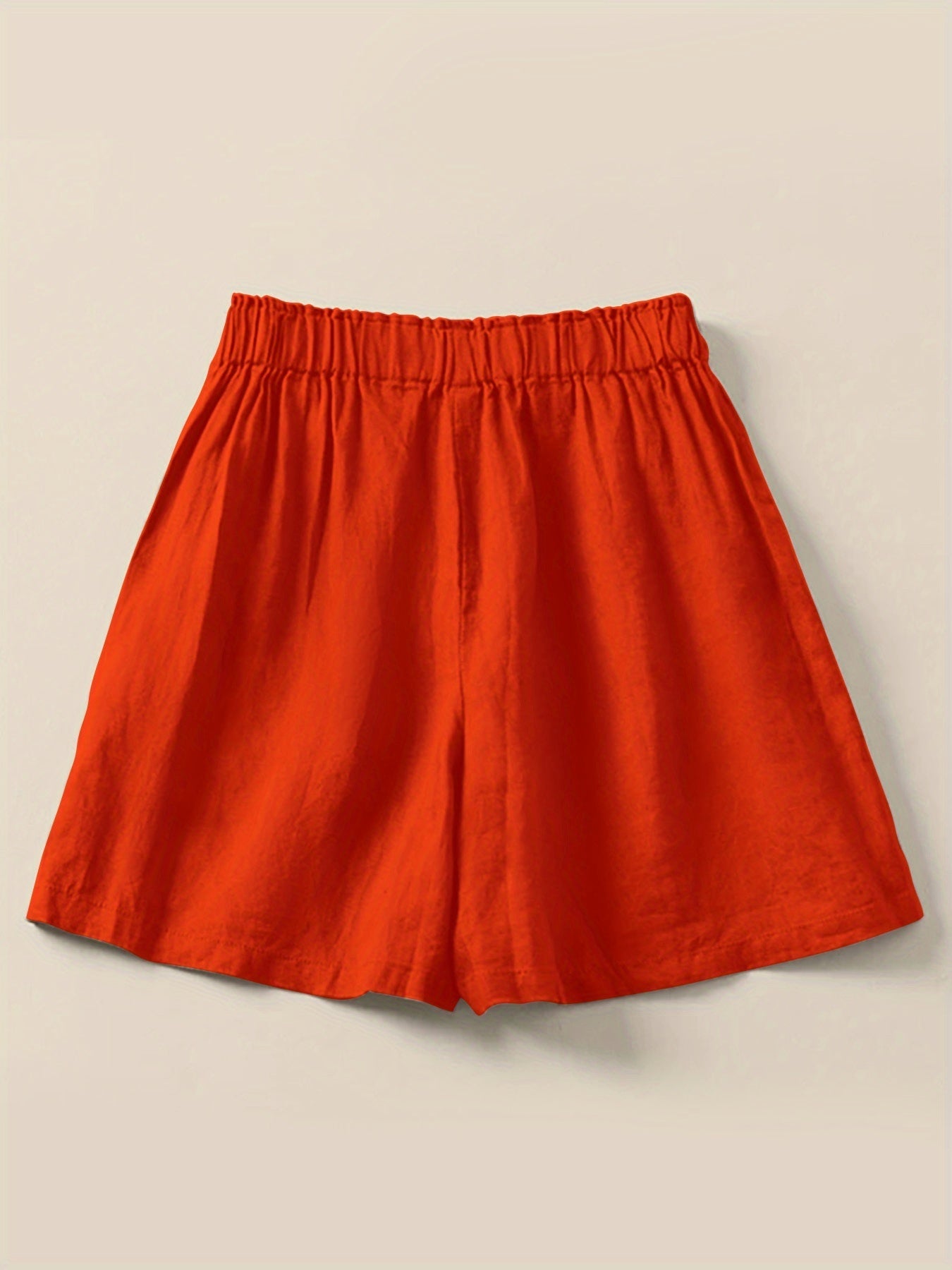 Shorts vita alta donna taglio ampio stile casual estivo