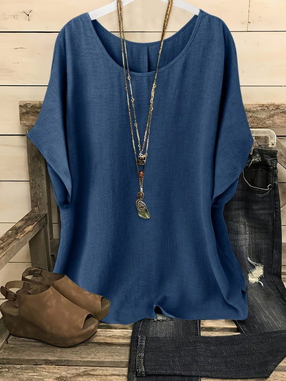 Blouse ample décontractée pour femme style bohème chic – idéale pour sorties et quotidien