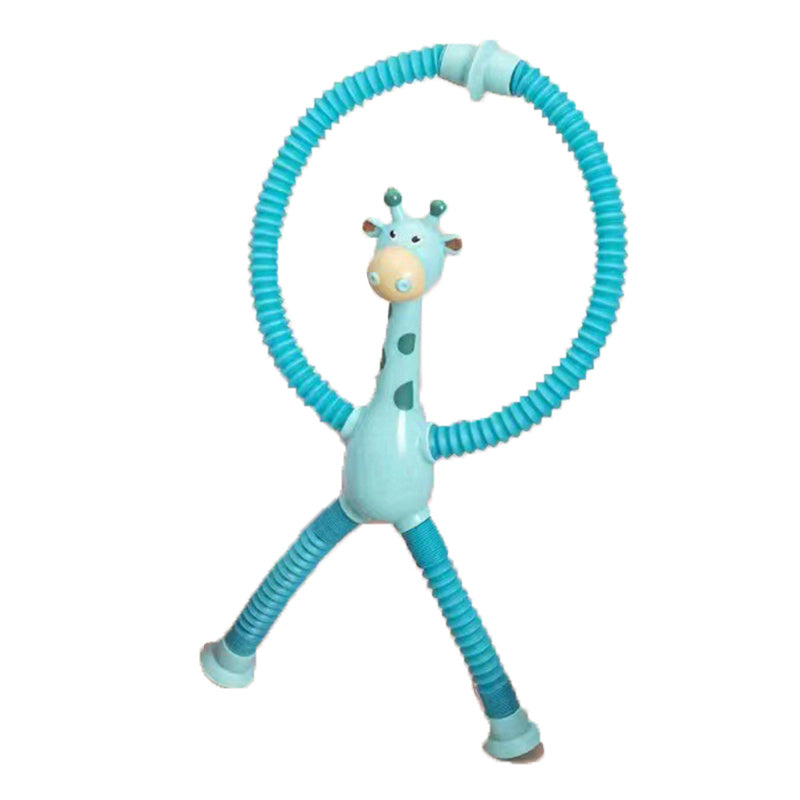 Jouet Girafe Télescopique à Ventouse pour Bébé et Enfant – Jouet Éducatif et Sensoriel Ludique