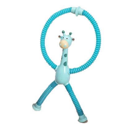 Jouet Girafe Télescopique à Ventouse pour Bébé et Enfant – Jouet Éducatif et Sensoriel Ludique