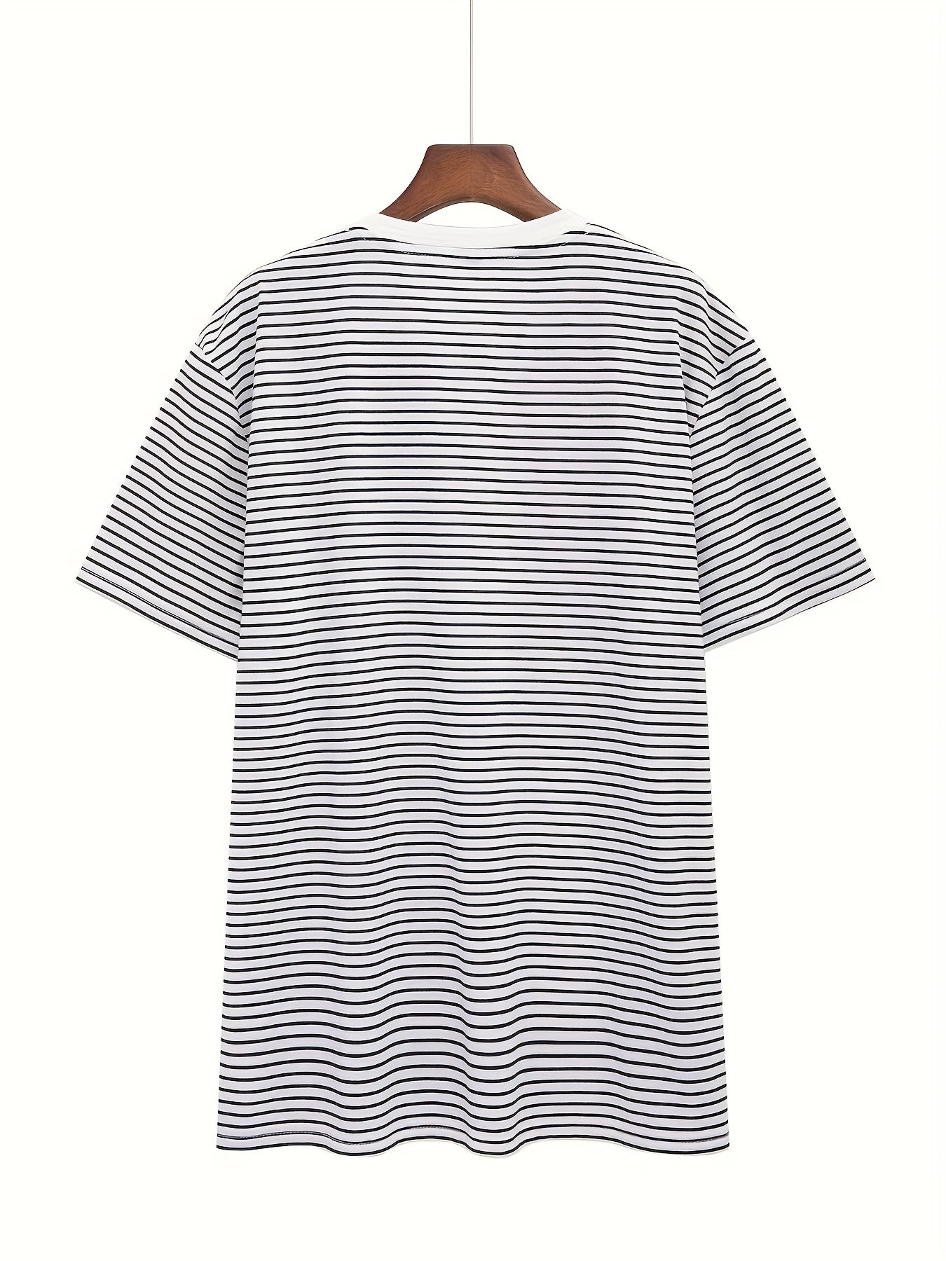 T-shirt a righe orizzontali uomo stile casual moderno maniche corte