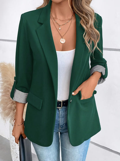 Veste Blazer Femme Élégant Style Professionnel Polyvalent