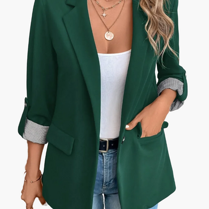 Veste Blazer Femme Élégant Style Professionnel Polyvalent