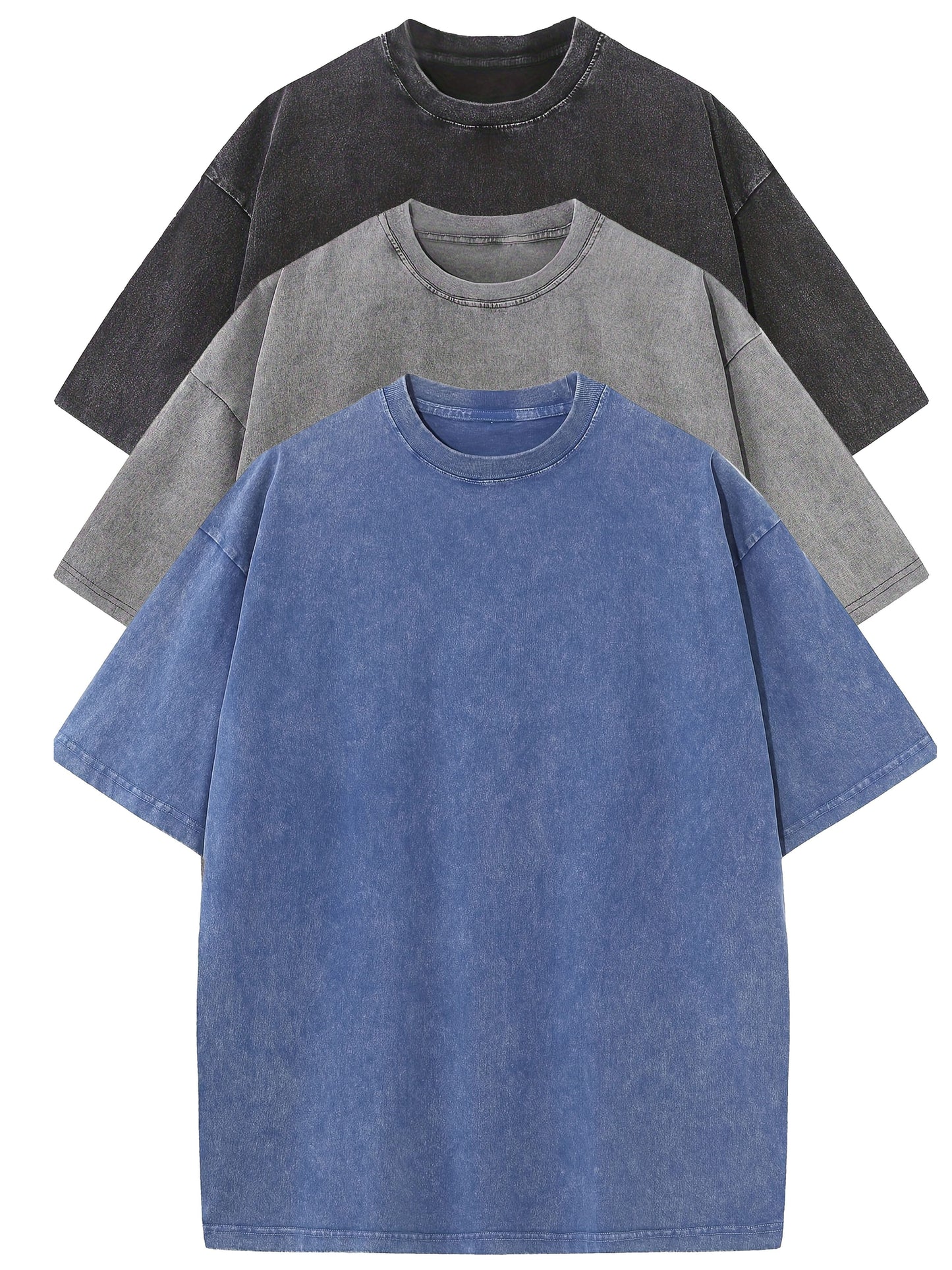 T-shirt décontracté homme coupe ample style urbain pour usage quotidien
