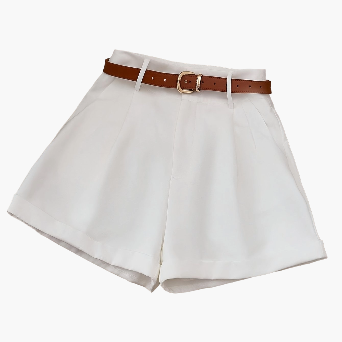 Elegant shorts til kvinder med bælte – Chic og alsidig stil til sommer