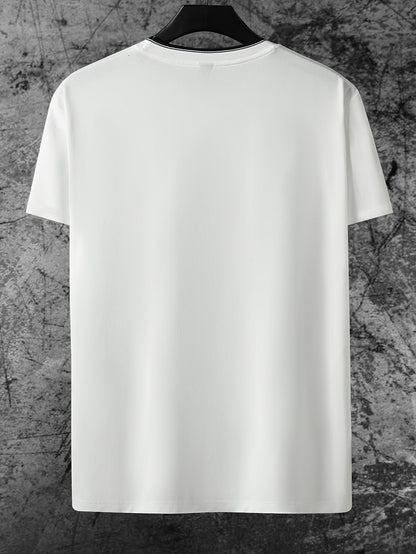 T-shirt homme style urbain imprimé CHICAGO tendance décontractée