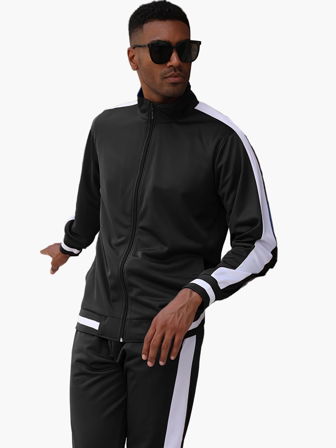 Survêtement Homme Style Sport Décontracté Ensemble Veste et Pantalon Idéal Loisirs et Entraînement