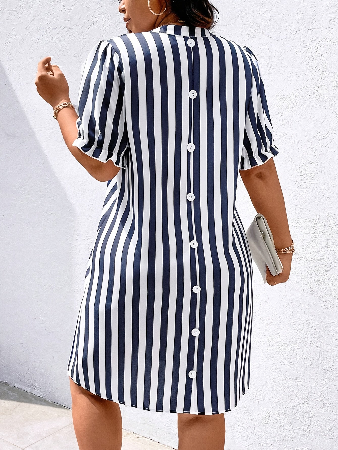 Camicia da donna a righe casual, stile elegante per tutte le occasioni