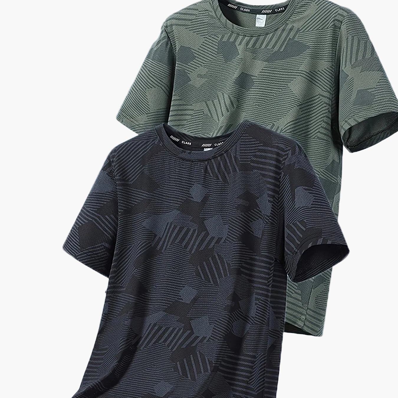 Camiseta casual para hombre estilo tropical transpirable de manga corta - Pack de 2, ideal para el verano