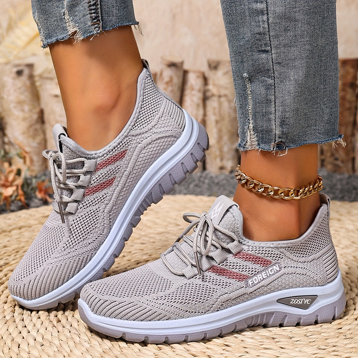 Sneakers Donna Casual Stile Sportivo per Camminata e Uso Quotidiano