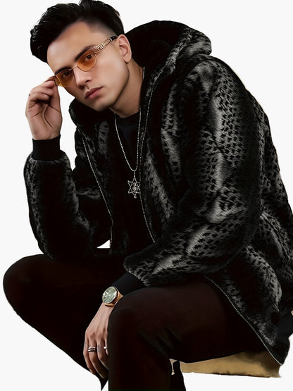 Veste à Capuche Homme Style Urbain Chaud pour l'Hiver