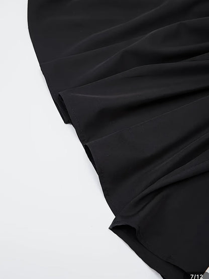 Robe longue élégante sans manches avec ceinture pour femme - style bal chic