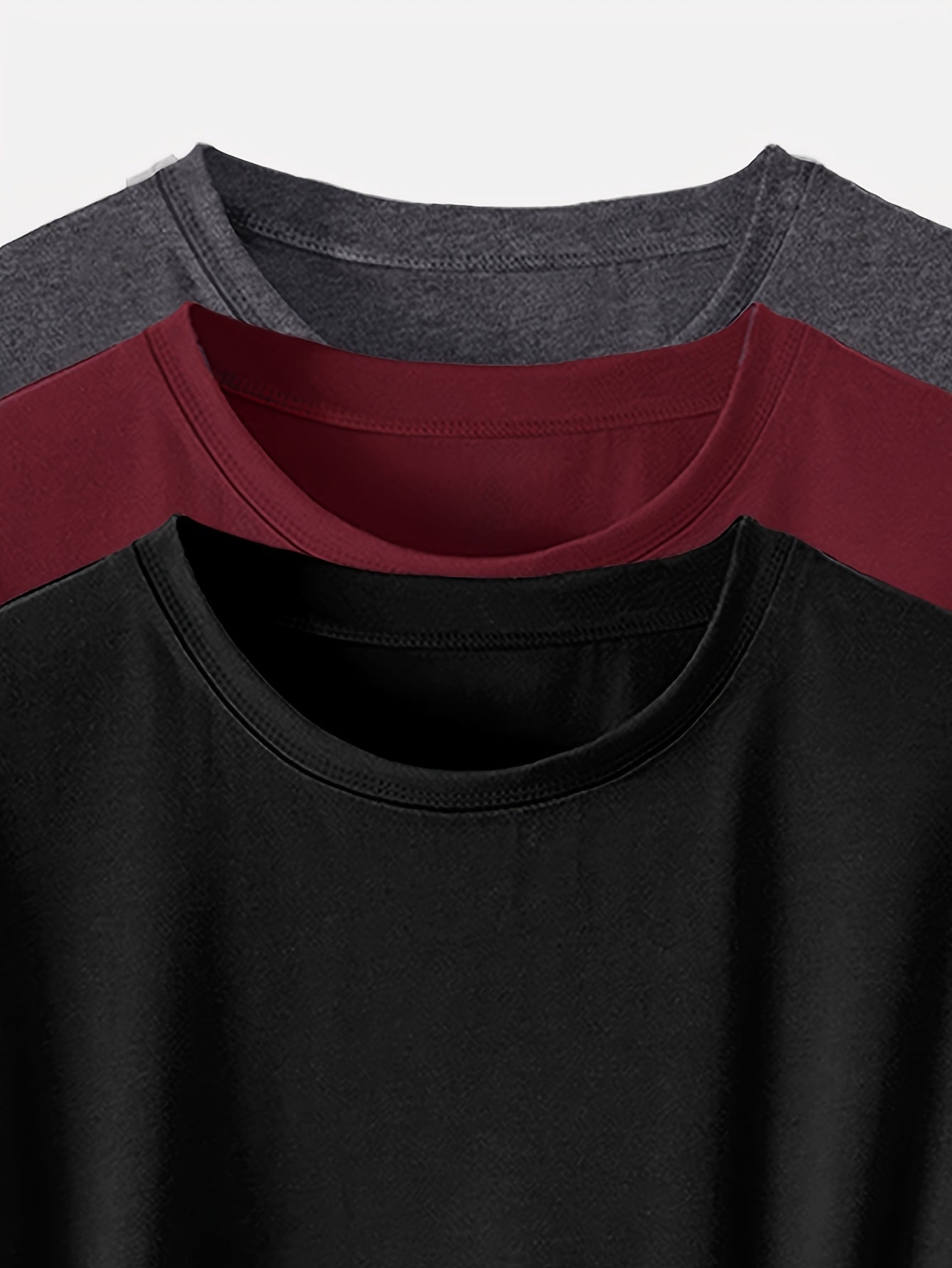 Set di 3 t-shirt basiche girocollo da donna – Stile casual e versatile