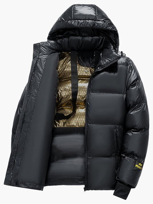 Doudoune Homme Style Urbain avec Capuche pour Hiver - Idéale pour Loisirs et Quotidien