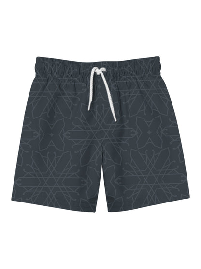 Short de Bain Homme Style Décontracté à Motif Graphique pour Plage et Piscine