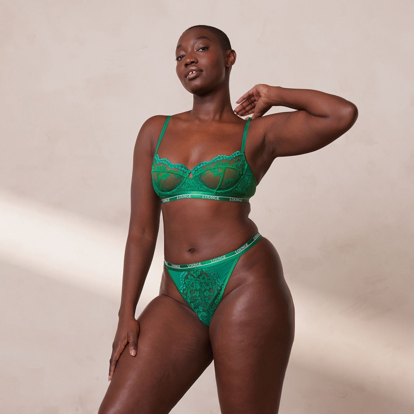 Ruth – Soutien-gorge Balconnet en Vert Émeraude