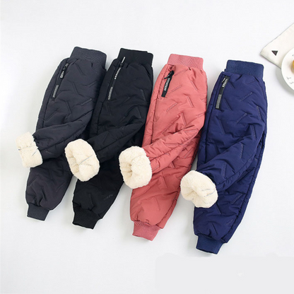 Pantalon d'hiver chaud imperméable pour enfants – Style outdoor, idéal pour activités hivernales