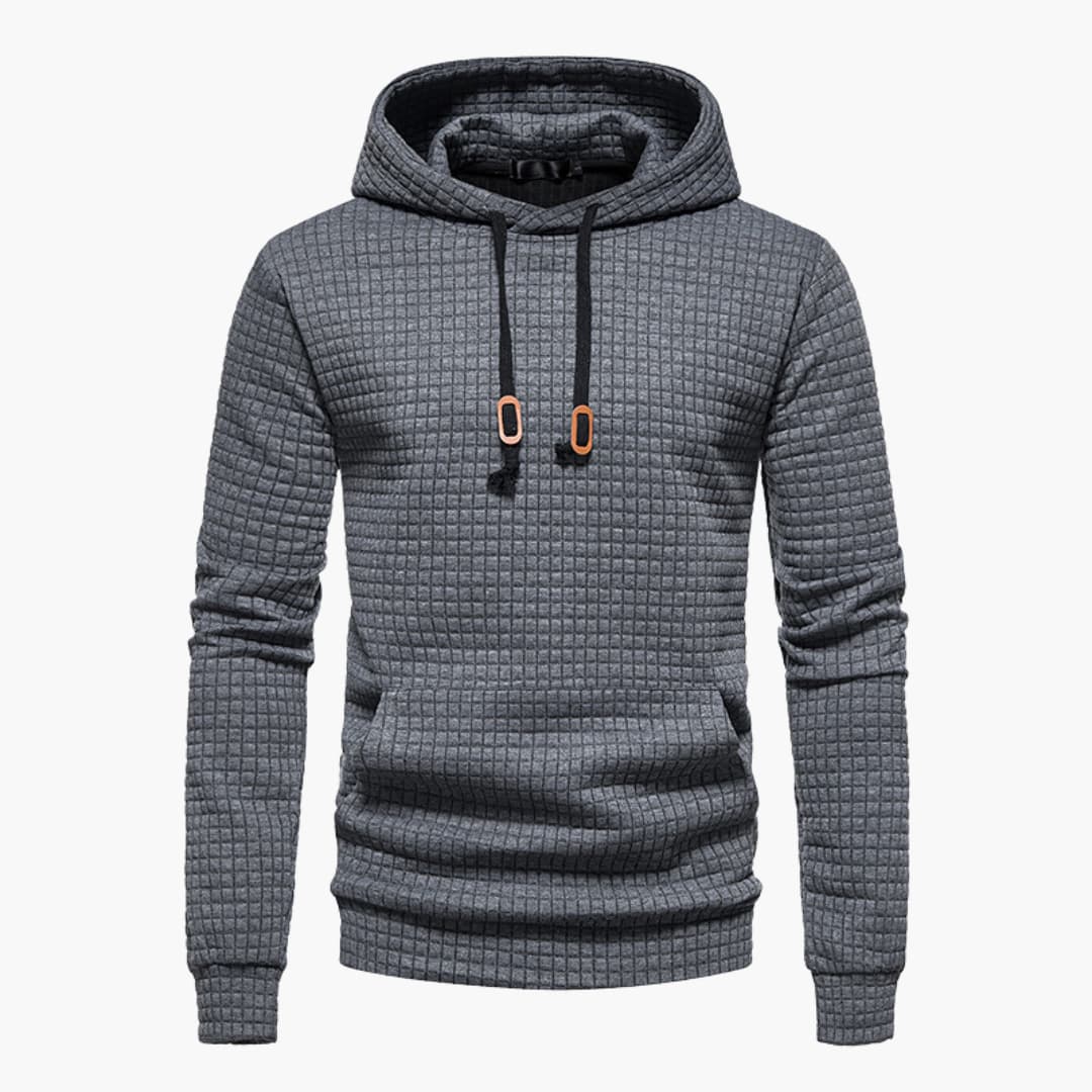 Hoodie à Capuche Homme Style Décontracté Motif Carreaux – Confort Moderne pour Tous les Jours