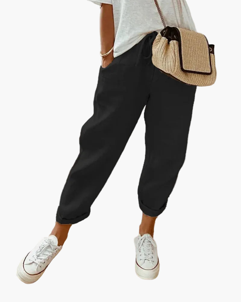 Pantaloni comodi stile jogger da donna – Aspetto cittadino e confortevole, ideale per l'estate