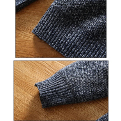 Pull Homme Demi-Zip Style Moderne Décontracté