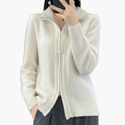 Gilet zippé femme style décontracté élégant pour toutes occasions