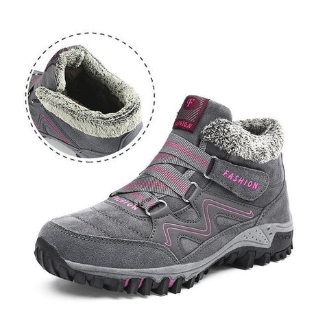 Beatrix - Chaussures d'Hiver en Daim Chaudes
