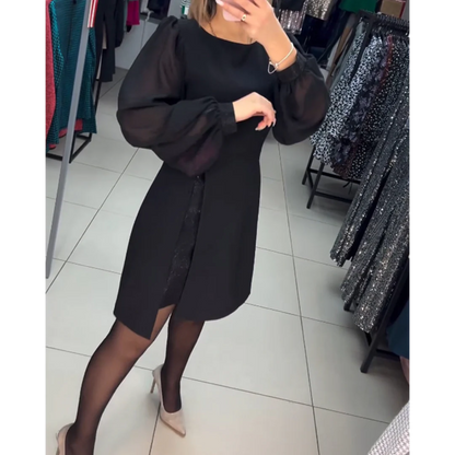 Robe élégante de couleur unie