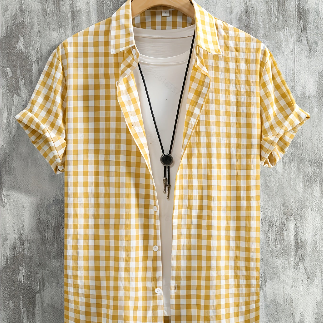 Casual Plaid Shirt for Men Versatile Urban Style