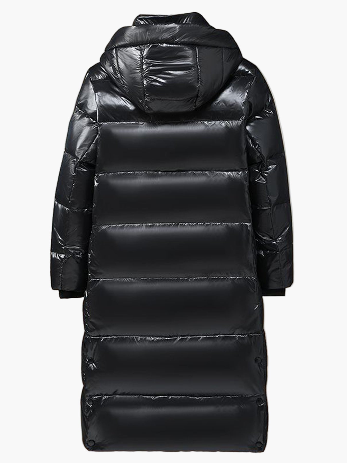 Manteau long doudoune à capuche style casual pour homme, idéal pour l’hiver urbain