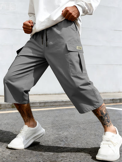 Bermuda cargo décontractée pour homme, style urbain polyvalent