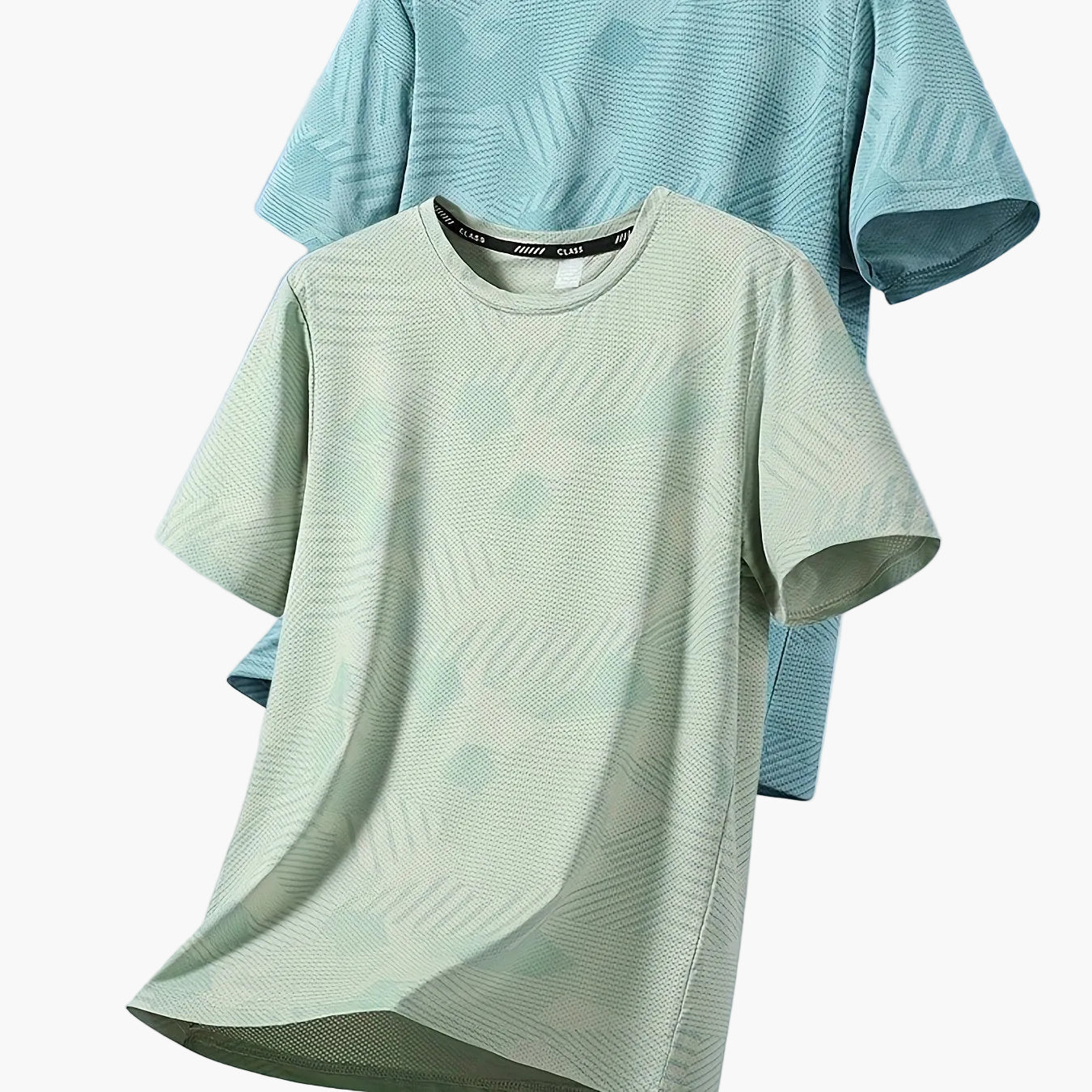 Camiseta casual para hombre estilo tropical transpirable de manga corta - Pack de 2, ideal para el verano