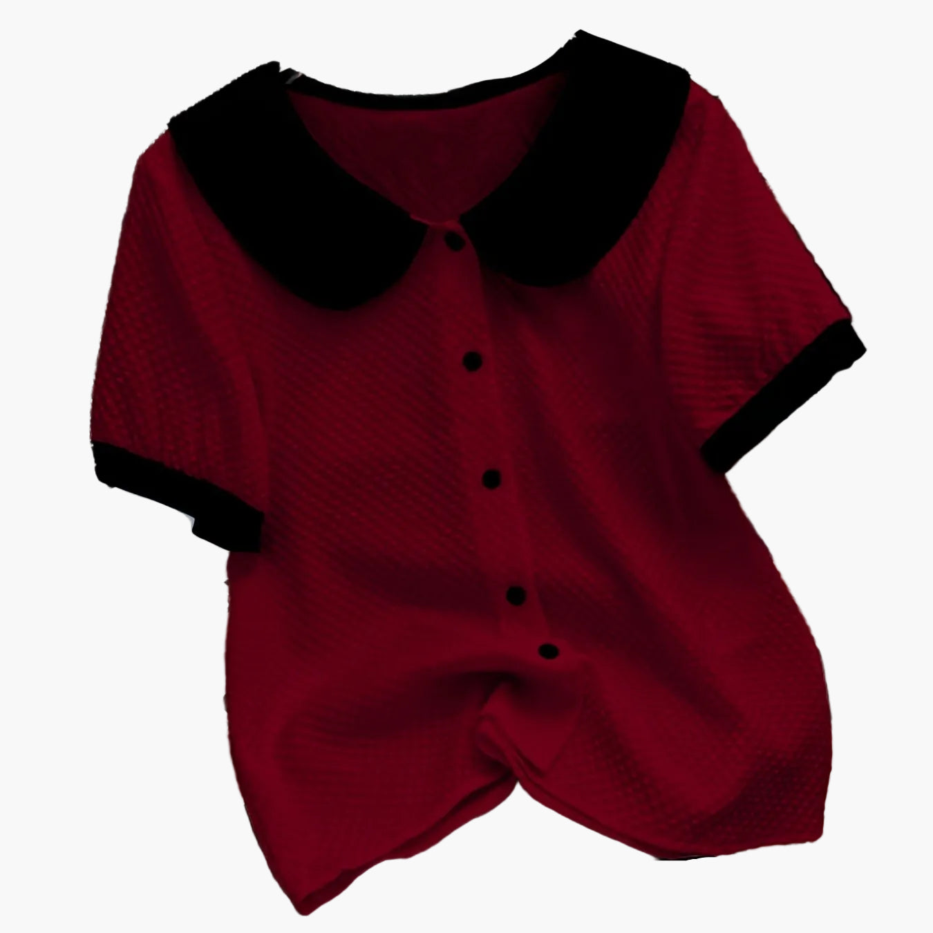 Chemisier élégant pour femme à col Claudine style rétro, manches courtes, idéal pour le bureau ou les sorties
