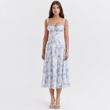 Rachael – Robe Longue Ajustée avec Dos Nu