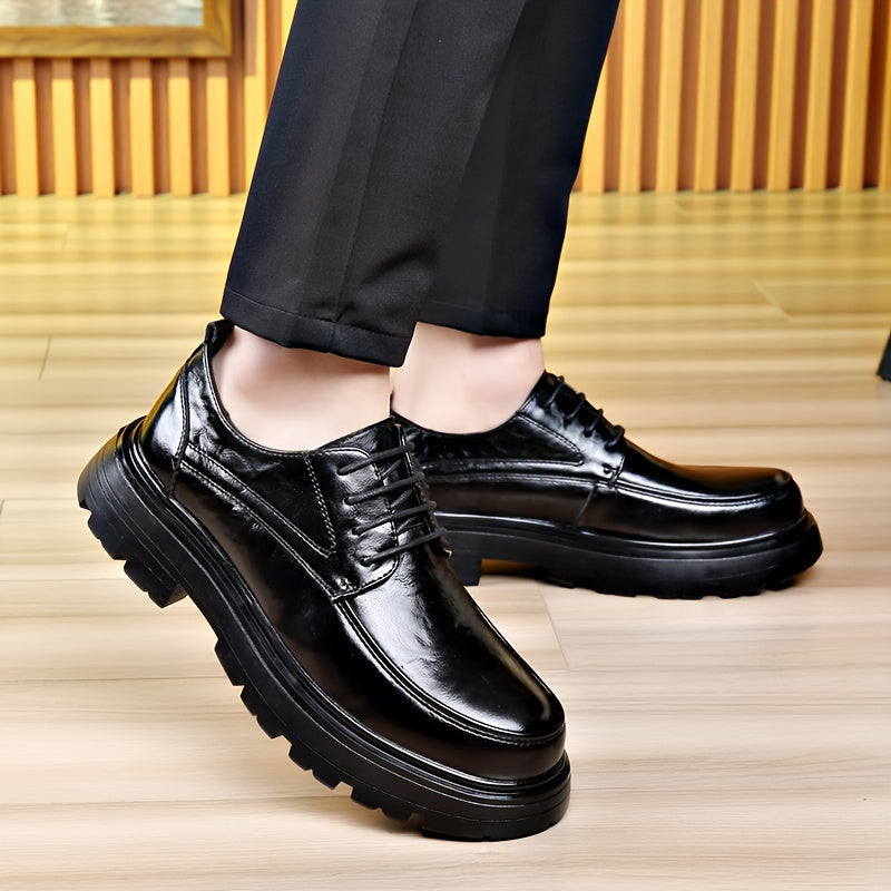 Chaussures habillées vintage pour homme à lacets style urbain - usage quotidien et casual