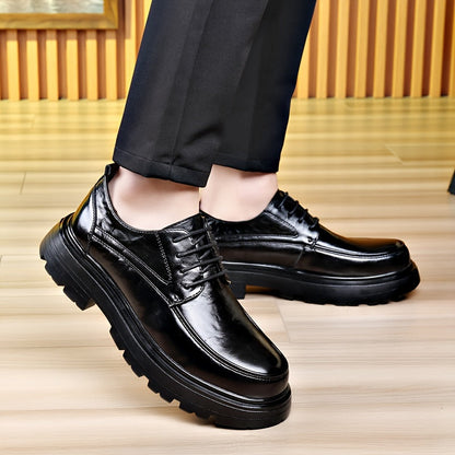 Chaussures habillées vintage pour homme à lacets style urbain - usage quotidien et casual