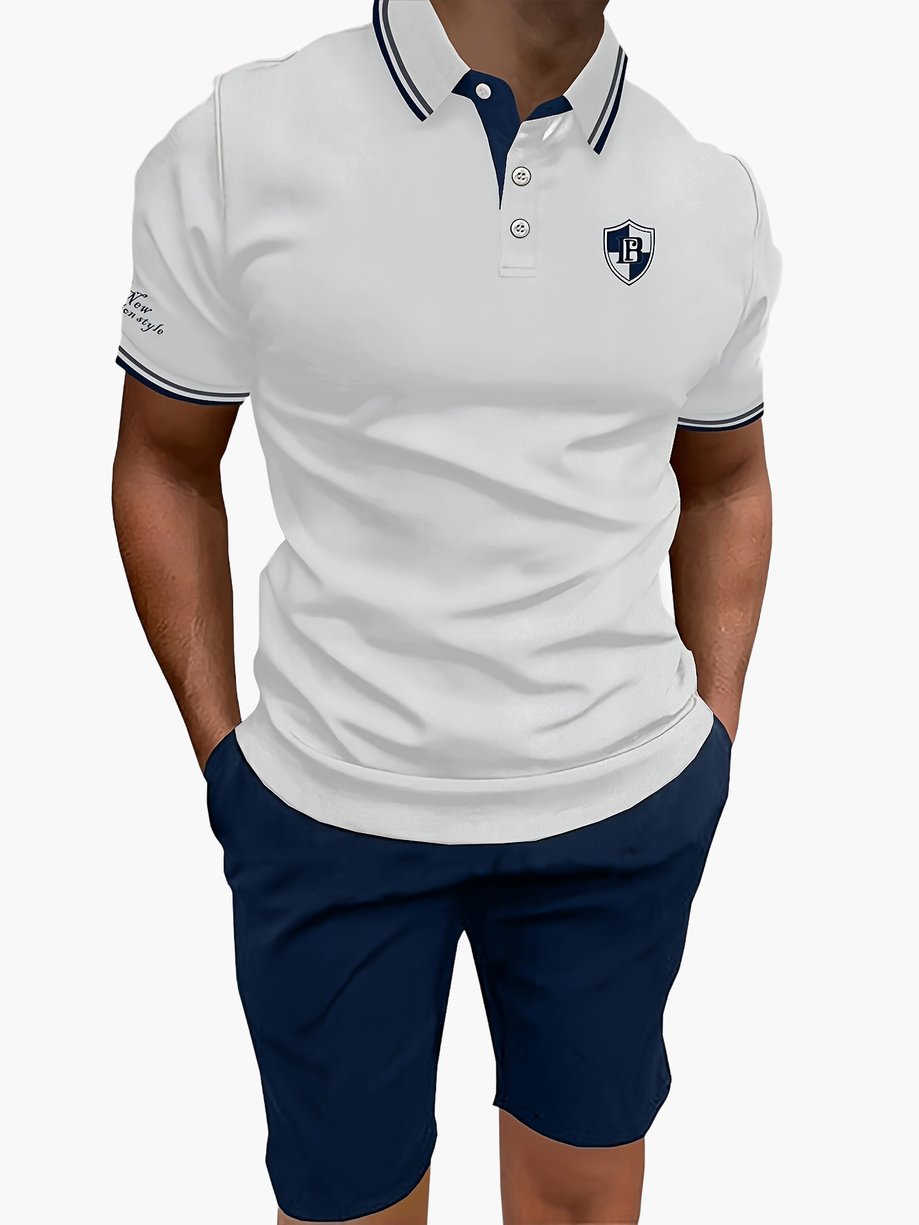 Zestaw polo i szorty casual dla mężczyzn – nowoczesny styl idealny na lato