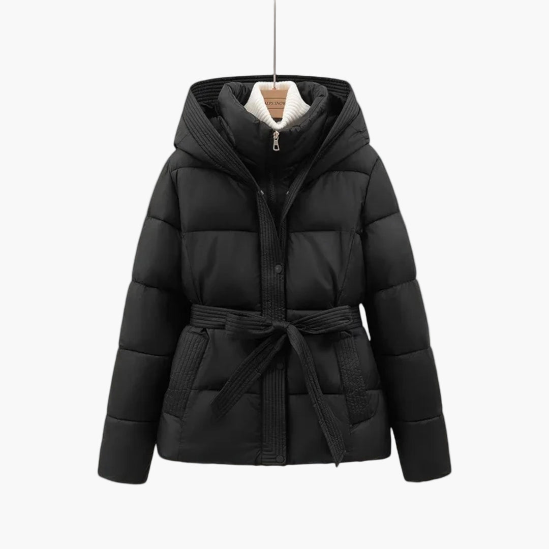 Manteau d'hiver ceinturé style parka pour femme – Élégance et chaleur urbaine