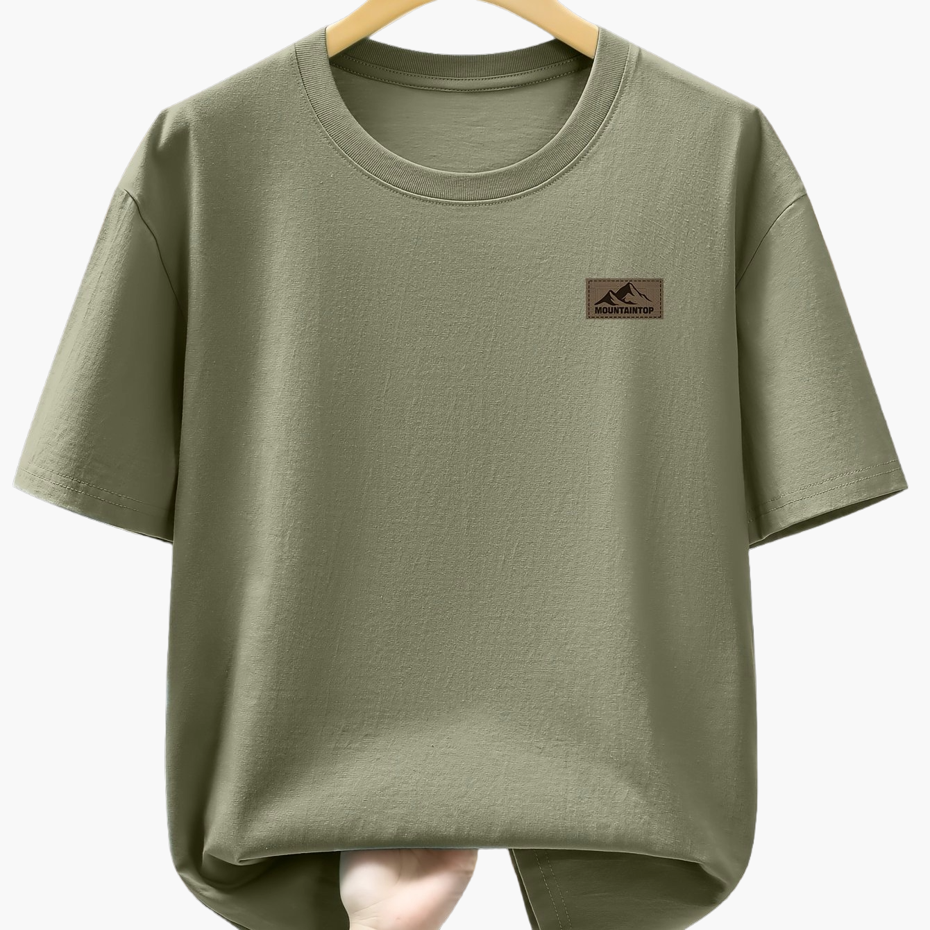 Casual men's T-shirt with mountain print, sporty style – Ideal for leisure and weekends