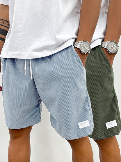 Short vintage décontracté pour homme avec poches – Style urbain idéal pour l'été et les loisirs
