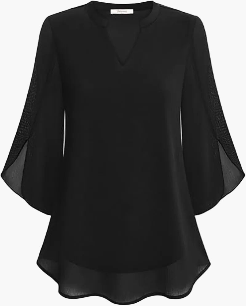Elegante damesblouse met vleermuismouwen, losjes voor alle gelegenheden