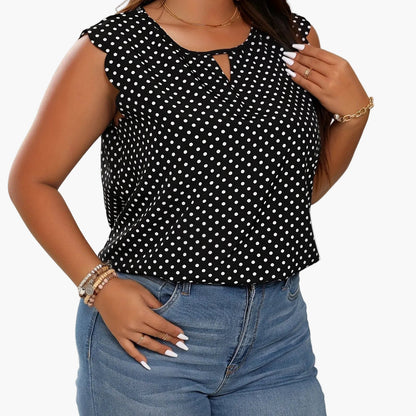 Elegante top met stippen voor dames – Casual chique stijl, perfect voor de zomer