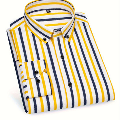 Camisa de rayas estilo casual para hombre – Ideal para salidas y ocasiones informales