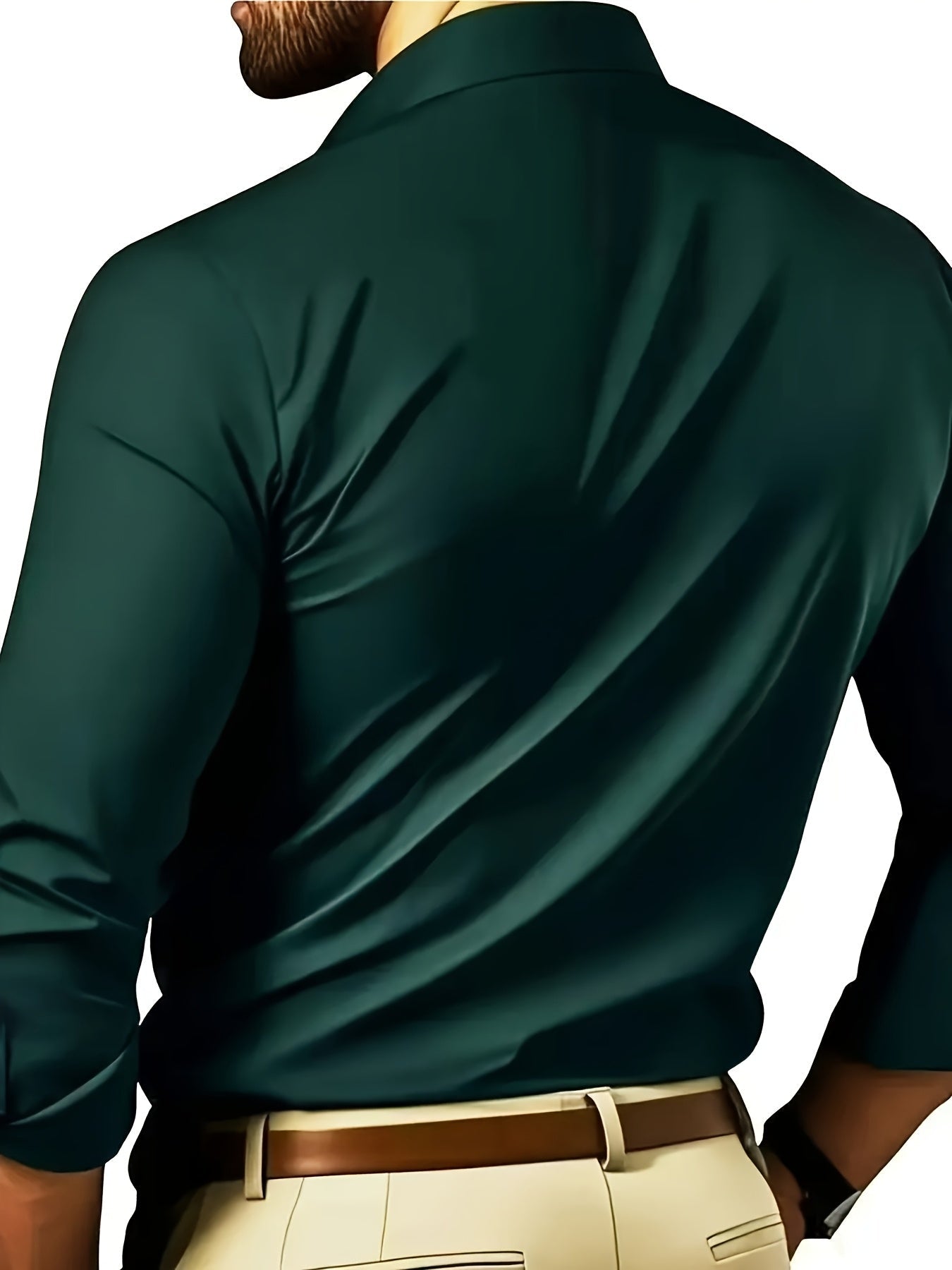 Elegant long-sleeve shirt for men - Slim fit, business and urban style
